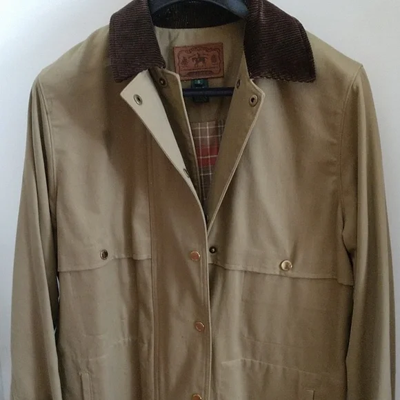 CLASSIC Ralph Lauren DESIGNER KHAKI Barn Coat NWOT